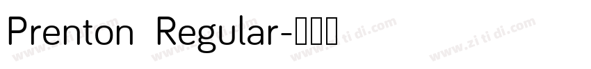 Prenton  Regular字体转换